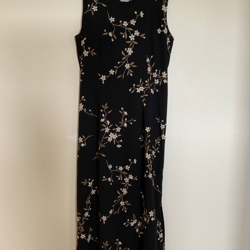 Byer California sleeveless floral polyester dress Medium - Picture 1 of 4